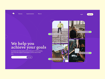 Scores concept hero hero section landing page ui web design website