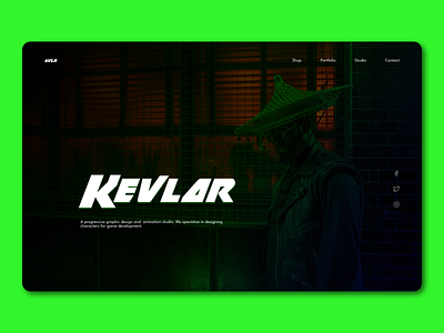 Kevlar concept hero hero section landing page ui web design website