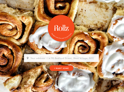 Rollz Dribble WeeklyWarmUp Nov24 Overview bakery cinnamon roll foodapp homepage roll screen tasty wwu