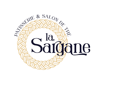 La Sargane - Logotype coffeeshop corde fairytale logo challenge logotype patisserie rope salon de thé sweets tea house training