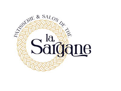 La Sargane - Logotype coffeeshop corde fairytale logo challenge logotype patisserie rope salon de thé sweets tea house training