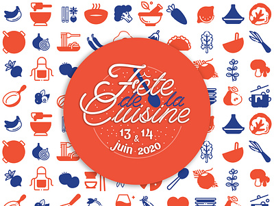 Fête de la cuisine celebration cooking cuisine food fête poster
