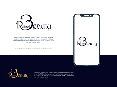 REFINED BEAUTY abstract abstract logo art beautiful beauty beauty logo beauty salon custom customlogo design illustrator logodesign logos logotype minimal presentation design text textlogodesign vector