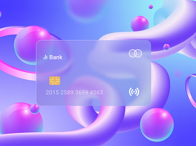 Glassmorphism 3d atm card bank card branding design figma glassmorphism typography ui ux vector web