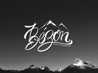 Bez bezon calligraphy font lettering travel type