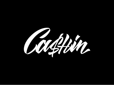 Cashin brush brushpen calligraphy dj font lettering logo type