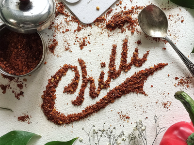 Chilli art chilli letter lettering logo