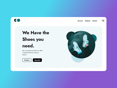 Shoe Company Splash branding design flat minimal typography ui web website