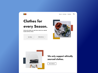 Clothes Site design flat minimal ui web website