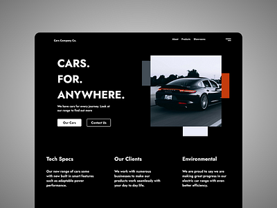 Car Site Dark Theme