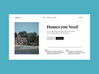 Housing Site design flat ui web website