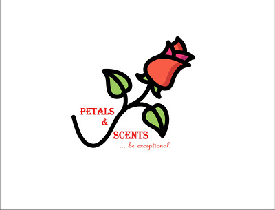 Petals & Scent branding coreldrawx7 design figma icon illustration logo oke ui ux