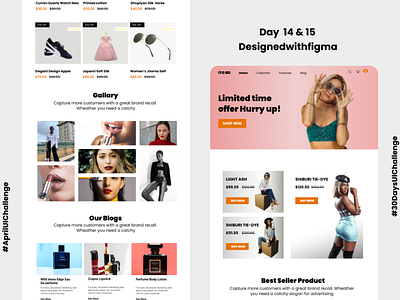 E-commerce Shopify Landing page branding coreldrawx7 design figma icon illustration oke ui ux vector