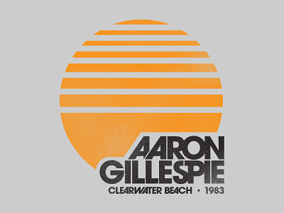 Aaron Gillespie - Sun aaron gillespie altered avant garde band merch merchandise music shirt typography