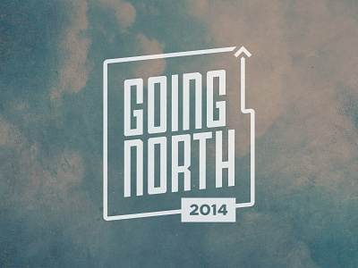 Going North airplane arrow lines new year series brand tide sans typography