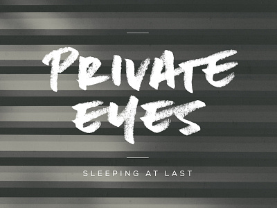 Private Eyes cover hall and oates handwriting marker private eyes sleeping at last typography