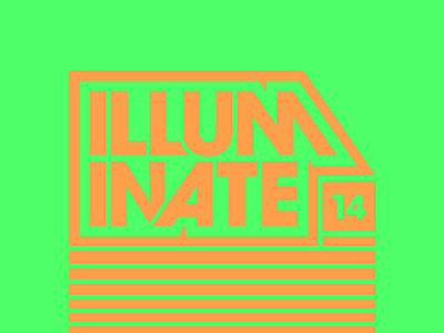 Illuminate Bright avant garde bright custom illuminate retro summer typography