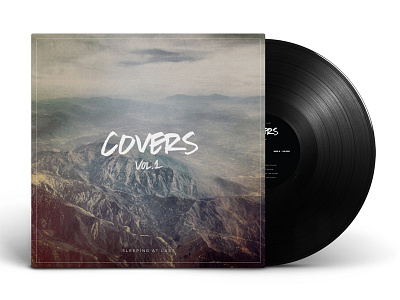 Covers Vol. 1 - Vinyl handwriting mockup sleeping at last vinyl