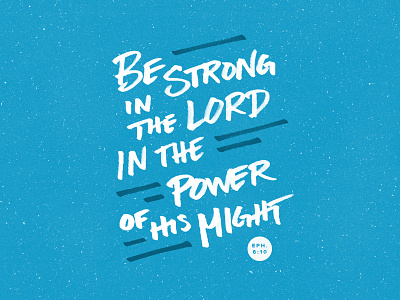 Power of His Might - V2 ephesians free handwriting lettering texture truth wallpaper