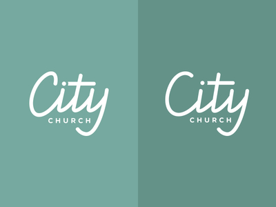 City brand custom letterforms monoline type
