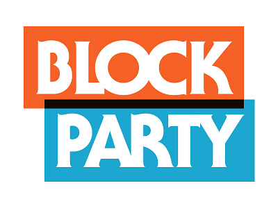 Block Party block party overlay serif gothic type