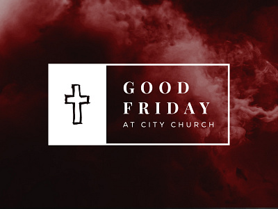 Good Friday branding church cross easter good friday