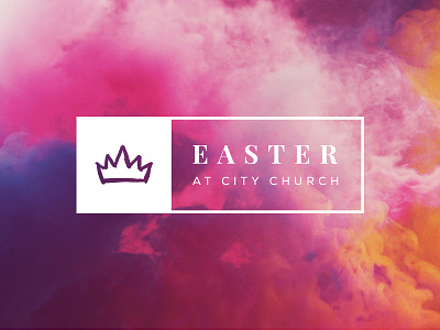 Easter Sunday branding church crown easter jesus