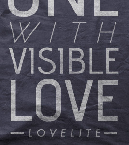 "Invisible One" / Lovelite design minimal modern t shirt typography