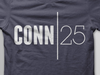 Conn 25th Anniversary shirt anniversary design minimal shirt typography