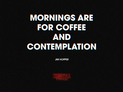 Coffee & Contemplation avant garde hopper retro stranger things type vhs