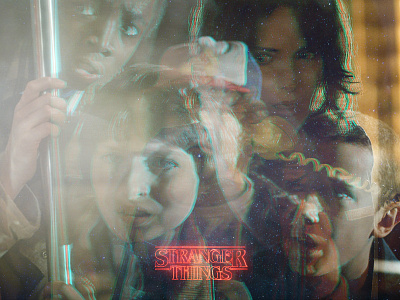 Stranger Things Anaglyph anaglyph multiple exposure retro stranger things vhs