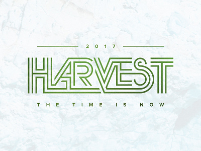 Harvest brand chattanooga church typography vision