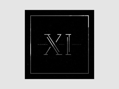 XI album cover lettering roman numerals worship