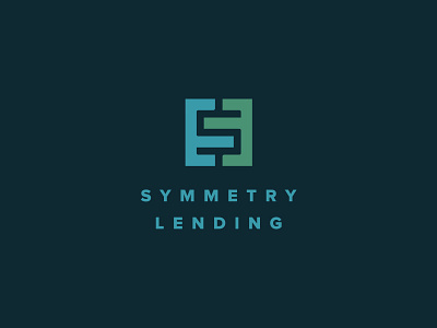 Symmetry Lending - 2 branding business to business lending logotype