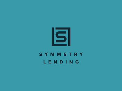 Symmetry Lending - 3 branding business to business lending logotype