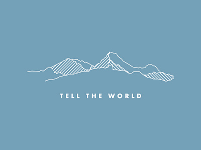 Tell the World lines ministry mountains shirt