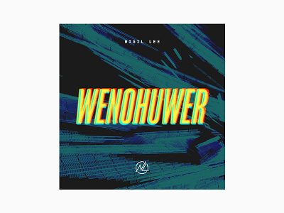 WENOHUWER - 2 blur hip hop single cover texture type