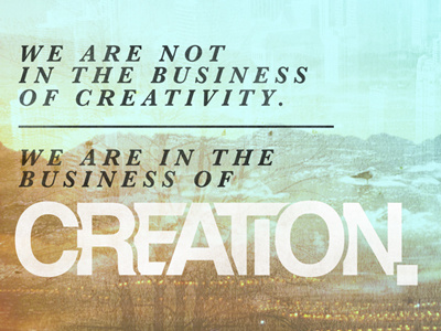 Creativity dribbble