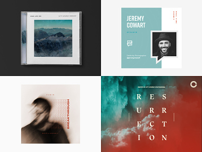 Top 4 of 2018 album art church composite logo mark minimal music packaging series brand type typography