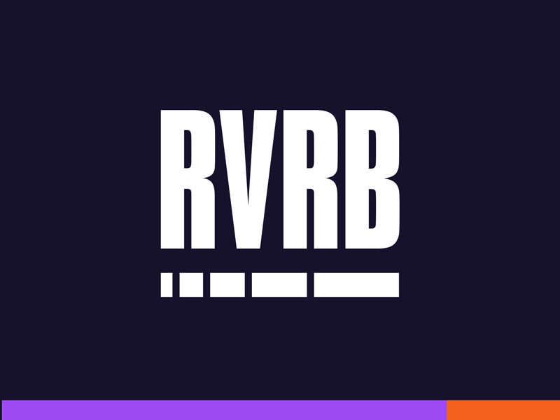 RVRB agency amplification event logo logo design logotype production