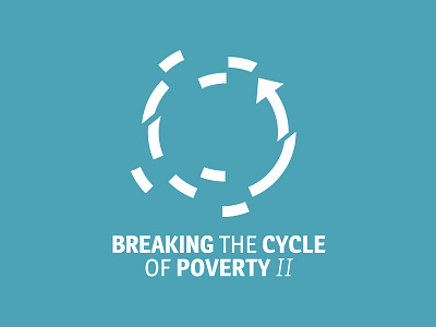 Breaking The Cycle of Poverty adelle awareness broken conference cycle icon magra poverty typography