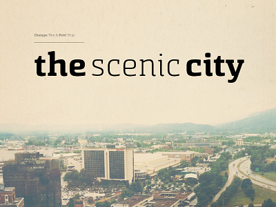 The Scenic City chattanooga chatype designersmx tennessee typography vintage