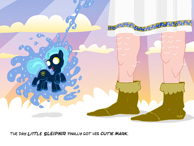 Little Sleipnir and the day he got his cutie mark