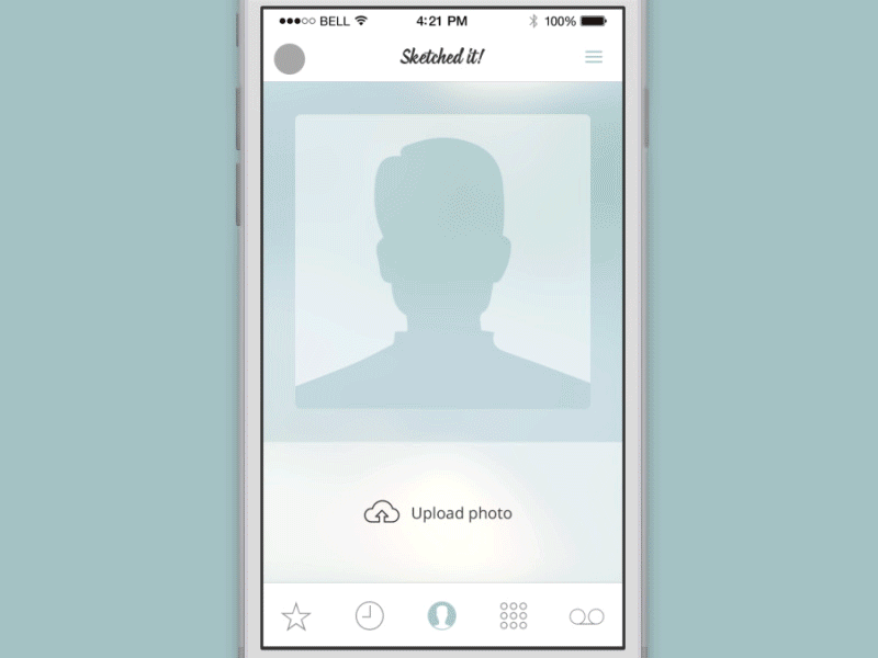 Sketched It animation app filter flat gif icons illustration ios mobile photo ui ux