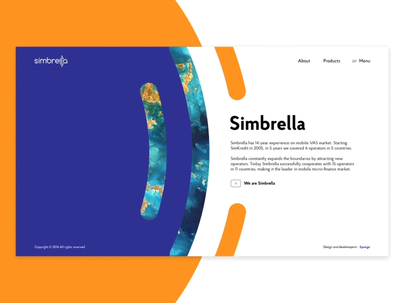 Simbrella animation carrier circle clear corporate identity network promo