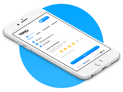 DelivApp blue delivery icons mobile pictogram service ui