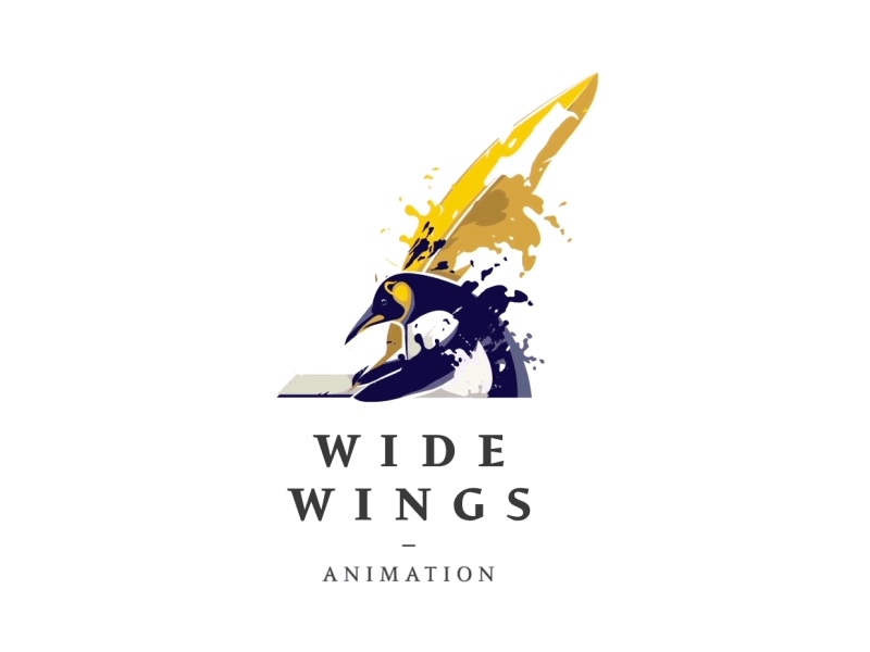 Logo animation ae animation c4d cel cinema 4d gif illustration liquid logo paint penguin splash
