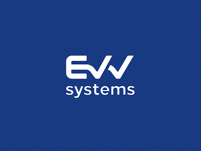 evv logo app logo monogram typography