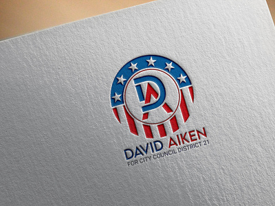 DA letter logo, USA modern logo Design.