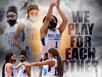 Lady Bulldogs basketball player digital art graphic design photoshop art photoshop editing sports design sports graphics sports schedule